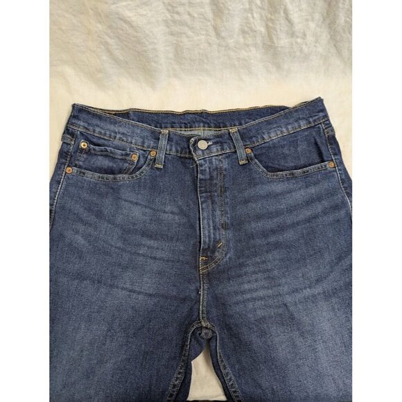 Levi's 505 Men's Regular Fit Jean, 36Wx34L - Medium Stonewash straight leg V6 - Picture 6 of 6